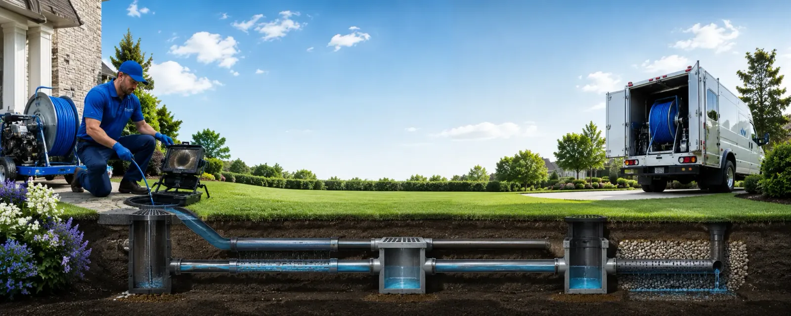 Outdoor drain cleaning information for Fairwater, WI